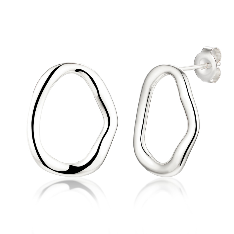 Kolczyki srebrne (E100863 W S 925) - zdjęcie: 1