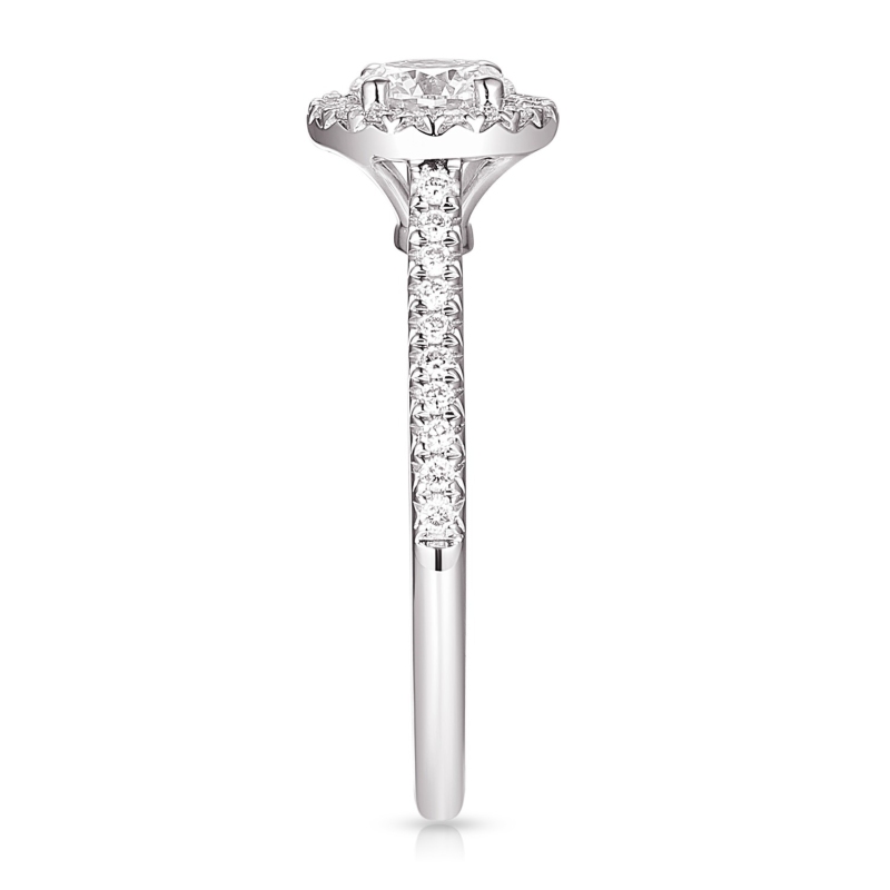 Pierścionek z diamentami laboratoryjnymi (R95579 W LGD 0,54ct): 14 - zdjęcie: 4