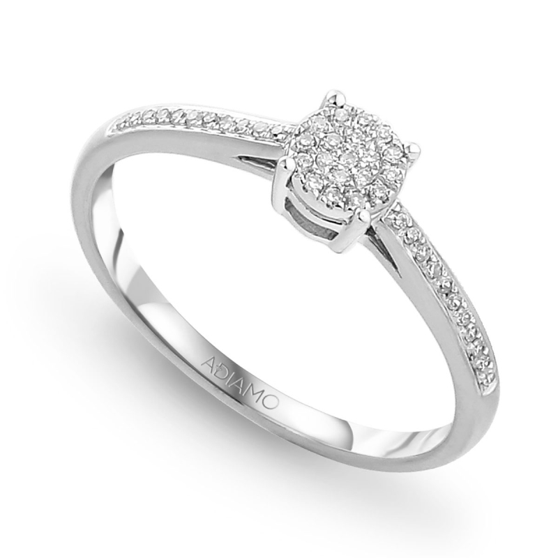 Pierścionek z diamentami (R47655 W): 10 - zdjęcie: 1