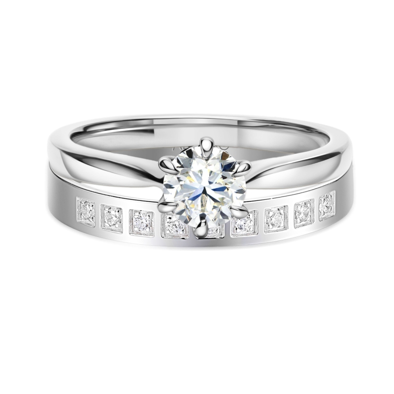 Obrączka z diamentami, 3 mm (O-R99872 W): 8 - zdjęcie: 4