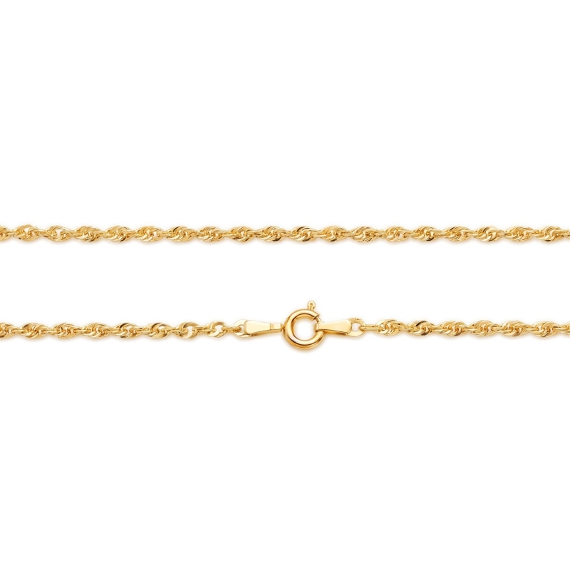 Łańcuszek złoty, splot irydia, 50 cm - 2,53 g (N10236 Y) - zdjęcie: 2