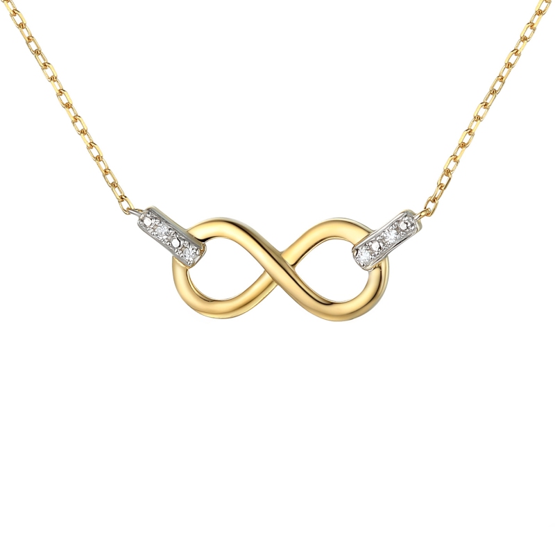 Naszyjnik z diamentami (N05640 Y 375) - zdjęcie: 1