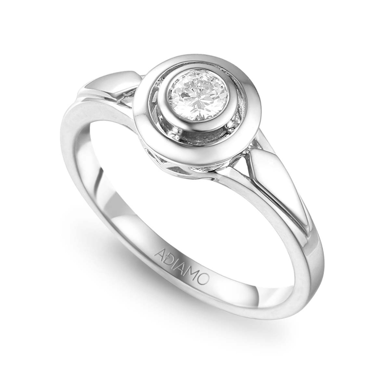 Pierścionek z diamentami (R48325 W): 10 - zdjęcie: 1