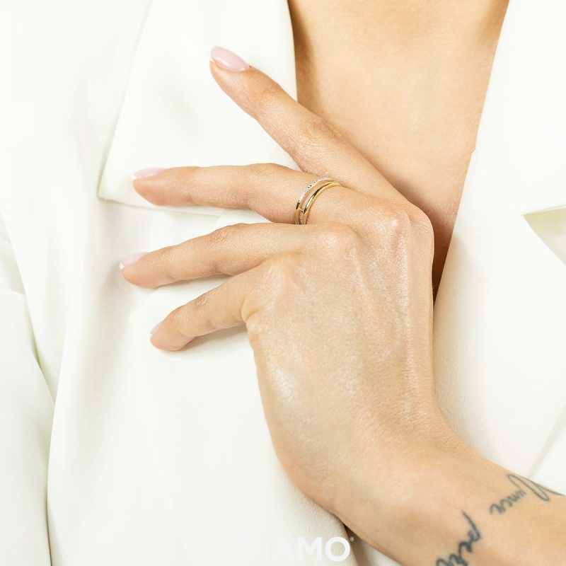 Pierścionek z diamentami (R70010 Y): 7 - zdjęcie: 3