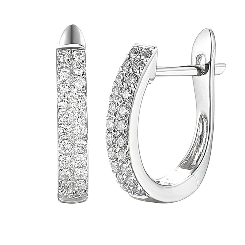 Kolczyki z diamentami (E43246 W A) - zdjęcie: 1