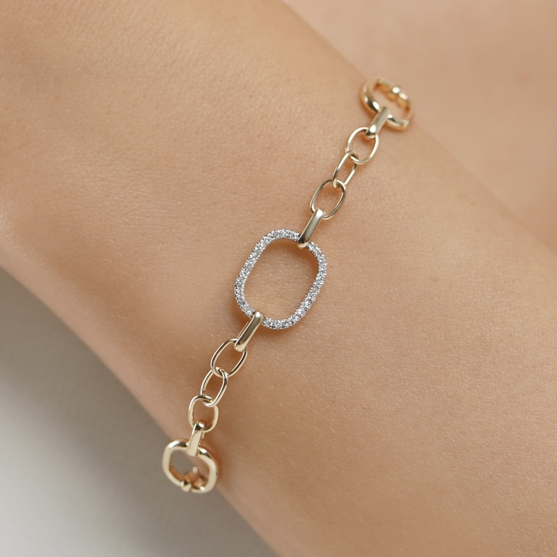 Bransoletka z diamentami (B09905 Y) - zdjęcie: 3