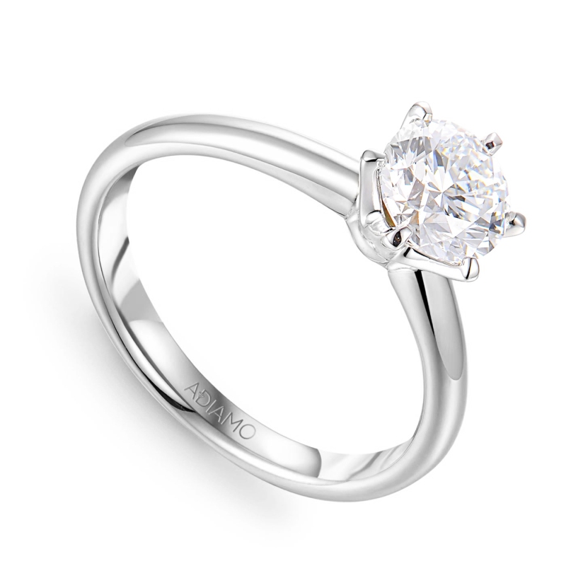 Pierścionek z diamentem laboratoryjnym (R58829 1,06ct W LGD) - zdjęcie: 1