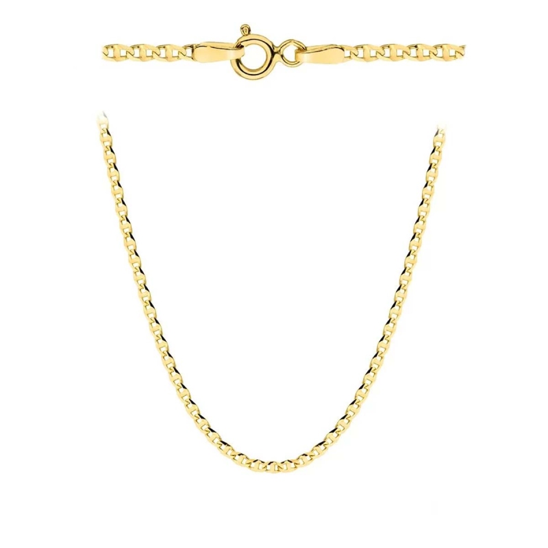 Łańcuszek z żółtego złota - splot gucci - 55 cm - 3,32 g (N88878 Y) - zdjęcie: 1