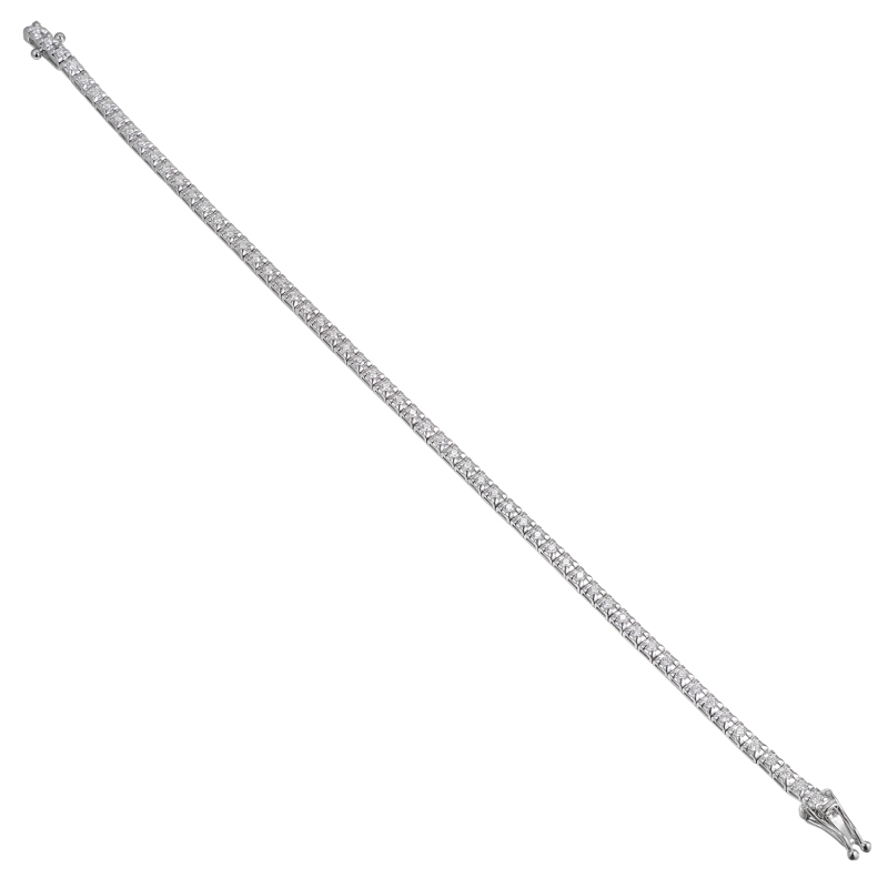 Bransoletka tenisowa z diamentami 1 ct (B08914 W) - zdjęcie: 1