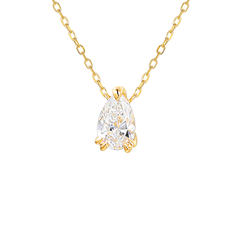 Naszyjnik z diamentem laboratoryjnym (N12453 Y C LGD 0,52ct) - zdjęcie: 1