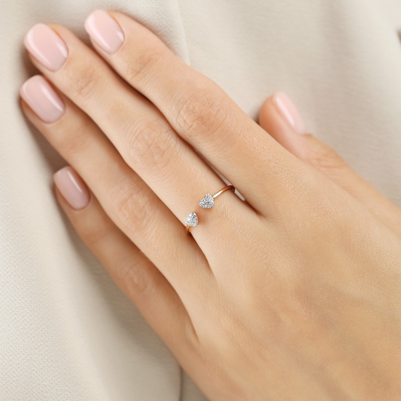 Pierścionek z diamentami (R99026 Y): 12 - zdjęcie: 2