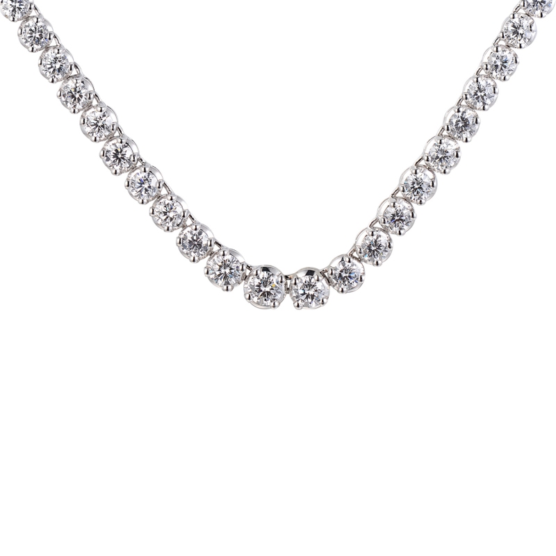 Kolia z diamentami laboratoryjnymi - zdjęcie: 1