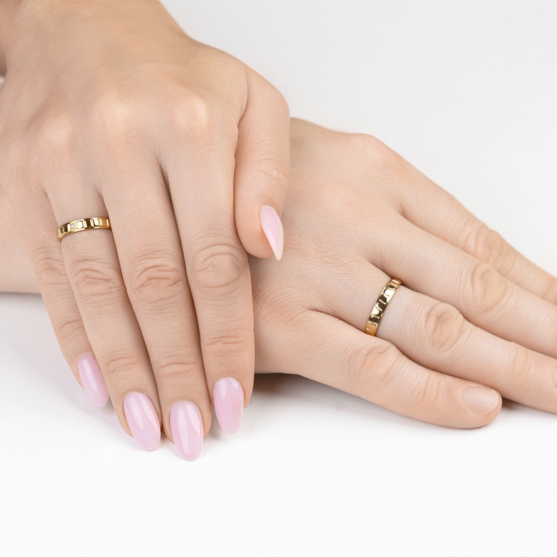 Obrączka żółte złoto, 3,5 mm (O-R99907 Y): 18 - zdjęcie: 2