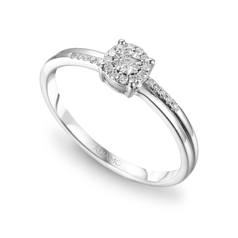 Pierścionek z diamentami (R46876 W): 10 - zdjęcie: 1