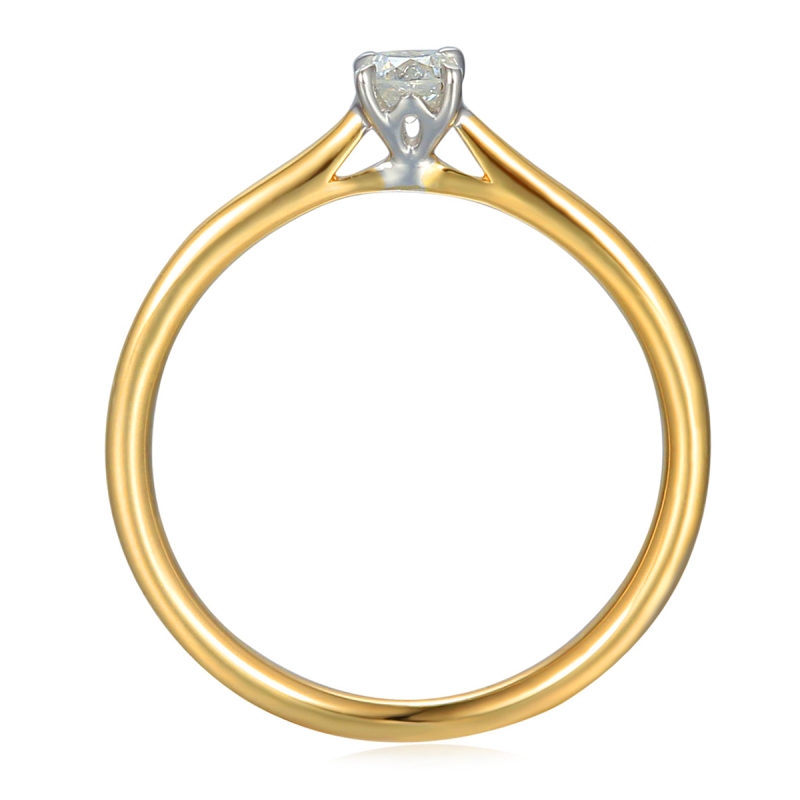 Pierścionek z diamentem R65478 YW: 7 - zdjęcie: 2