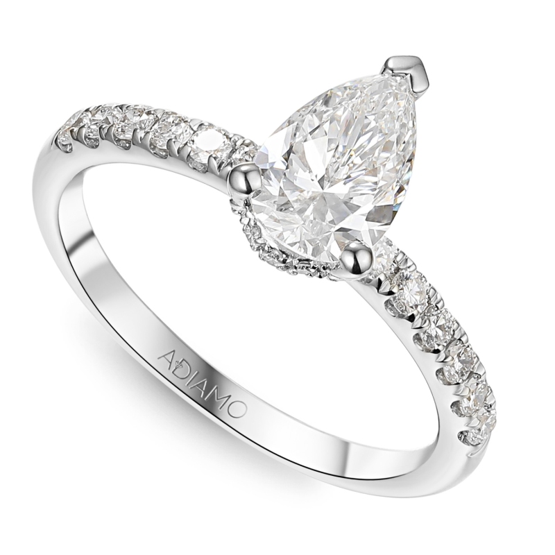 Pierścionek z diamentem laboratoryjnym (R100452 W LGD 1,03ct): 14 - zdjęcie: 1