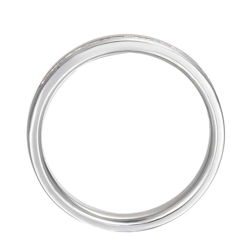 Obrączka ślubna z białego złota z diamentami laboratoryjnymi, 3 mm  (O-R46063 W LGD): 10 - zdjęcie: 3