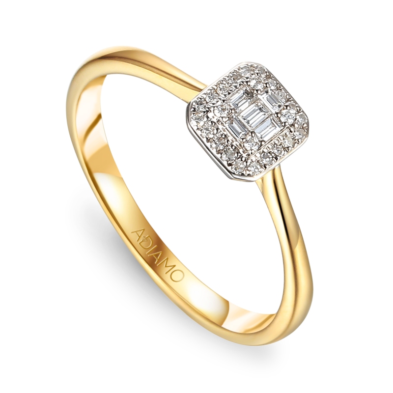 Komplet bizuterii z diamentami (E+R71618+N11582) - zdjęcie: 2