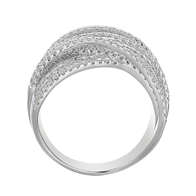 Pierścionek z diamentami (R90140 W) - zdjęcie: 4