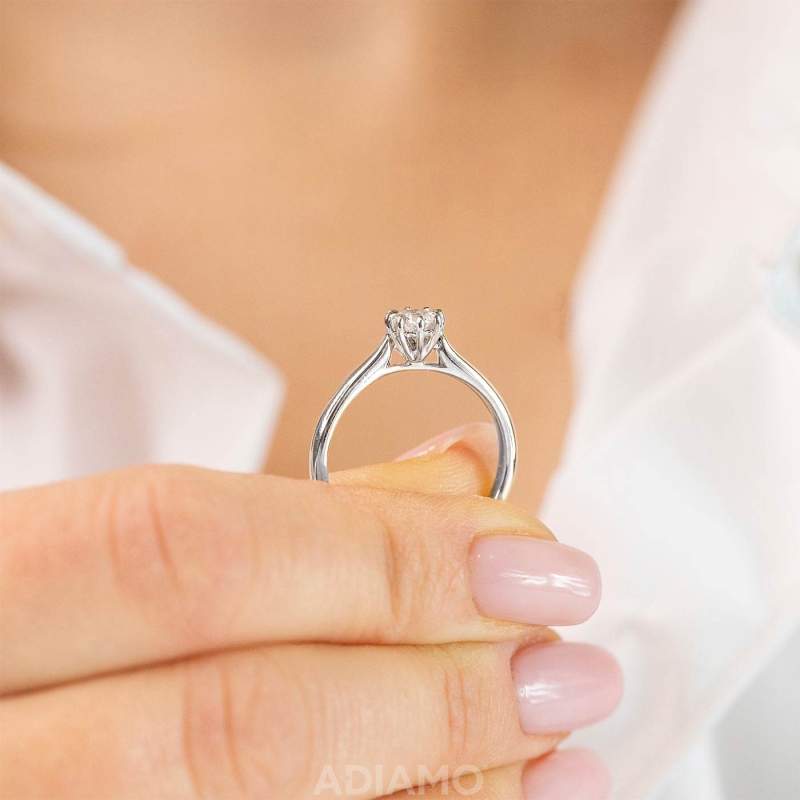Pierścionek z diamentem (R58835 W 0,33ct): 7 - zdjęcie: 3