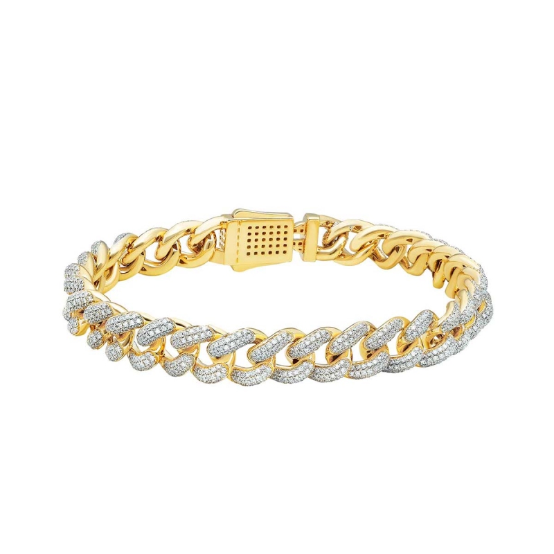 Bransoletka pancerka z diamentami (B09069 Y) - zdjęcie: 1