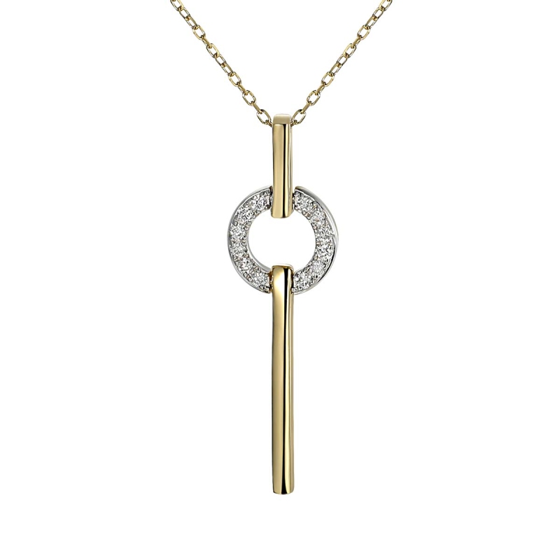 Naszyjnik z diamentami (N10669 Y) - zdjęcie: 1