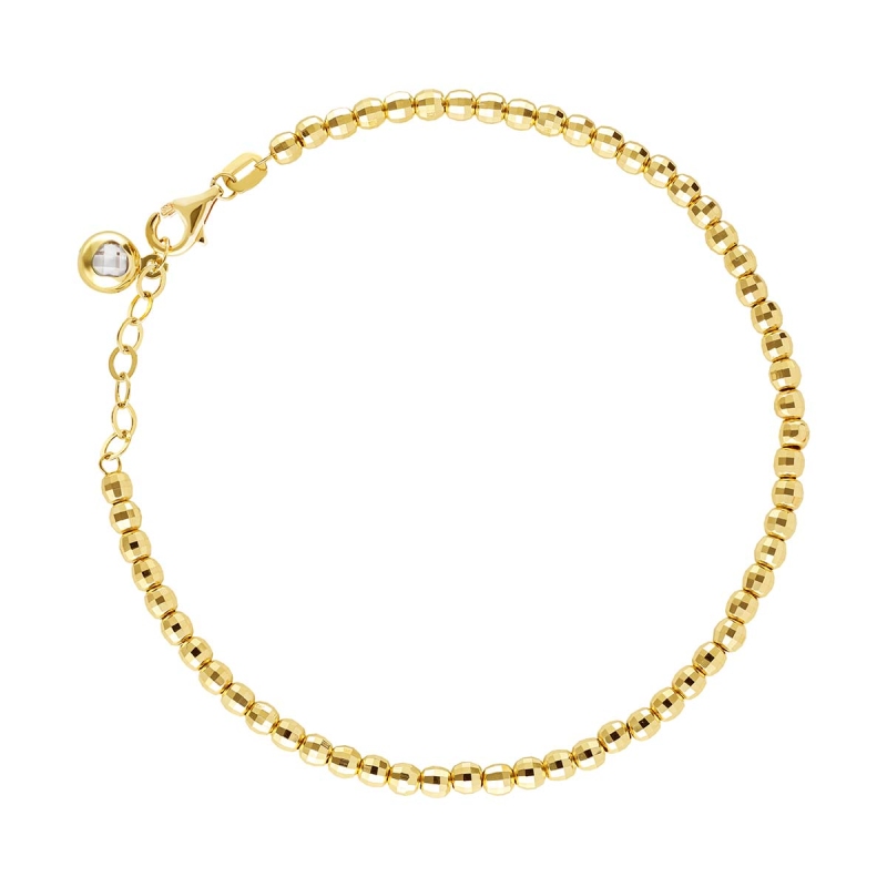 Bransoletka złota z kuleczkami - zdjęcie: 1