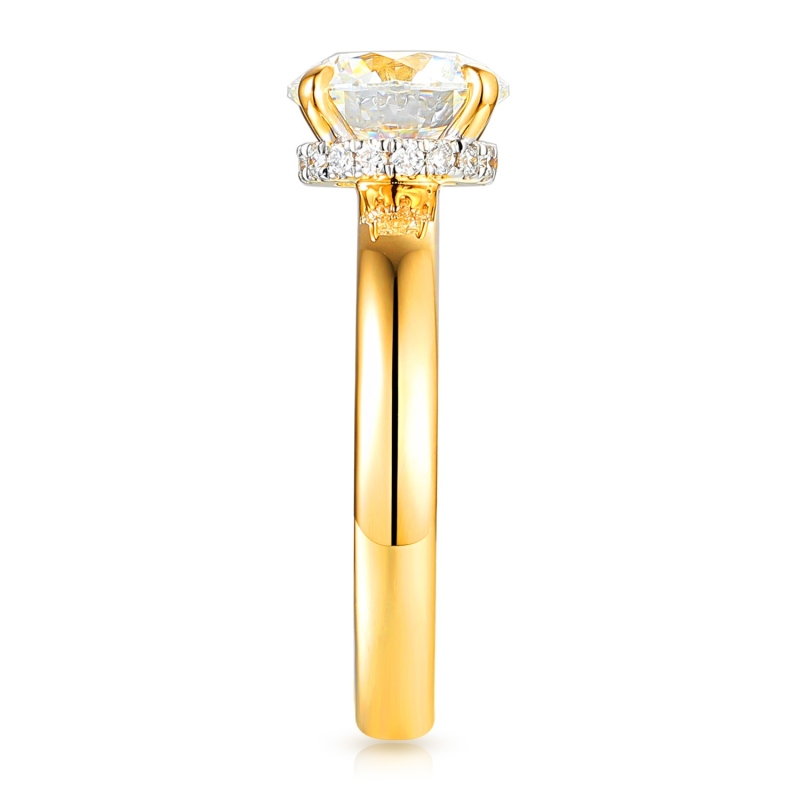 Pierścionek z diamentem laboratoryjnym (R102727 Y LGD 2,05ct): 14 - zdjęcie: 3