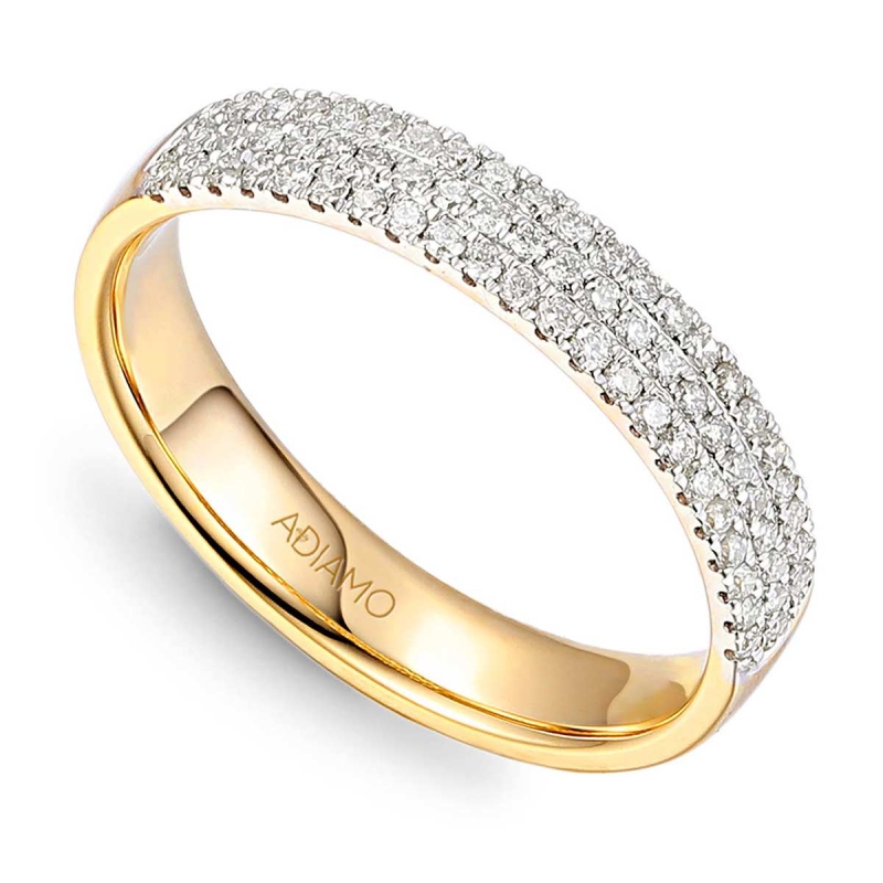 Obrączka z diamentami, 3,6 mm (R47178 Y): 14 - zdjęcie: 1