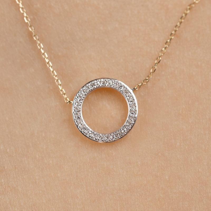 Naszyjnik z diamentami (N04969 Y C) - zdjęcie: 3