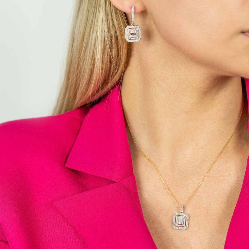 Zawieszka z diamentami (P84316 Y) - zdjęcie: 3