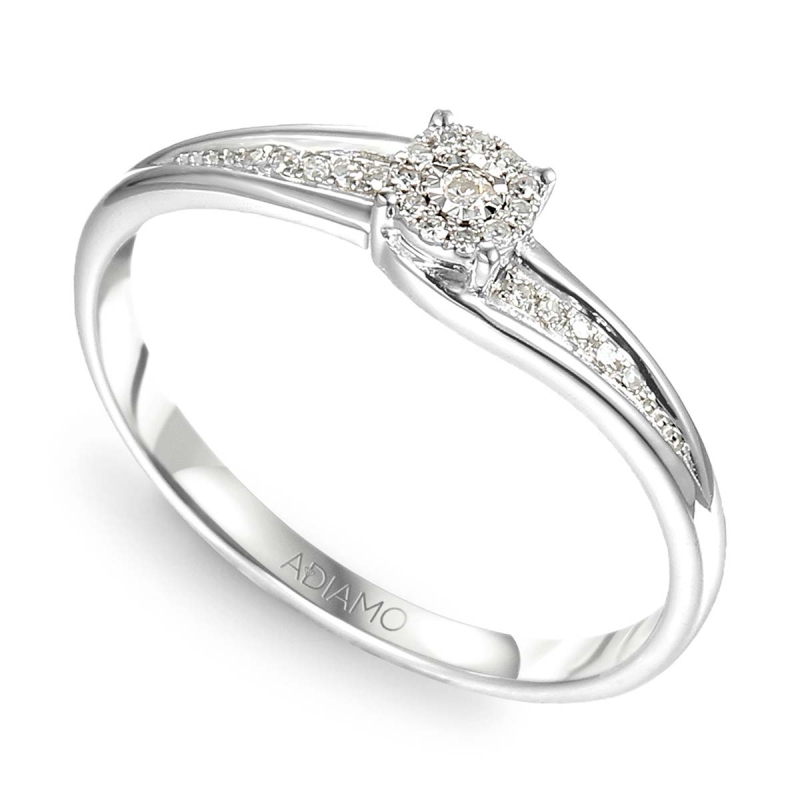 Pierścionek z diamentami (R55226 W): 11 - zdjęcie: 1