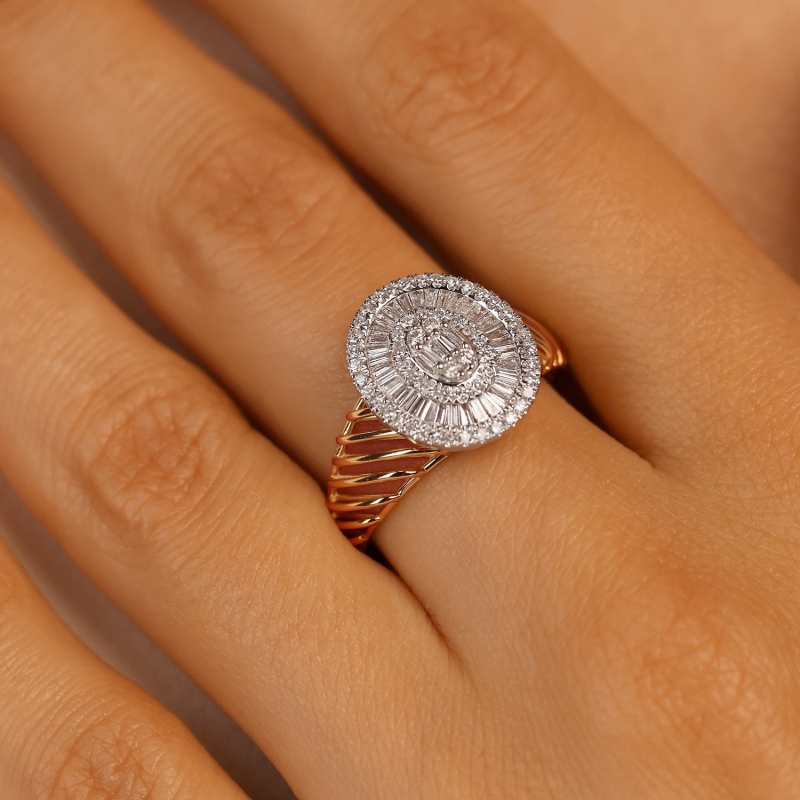 Pierścionek z diamentami (R101939 YW): 17 - zdjęcie: 5