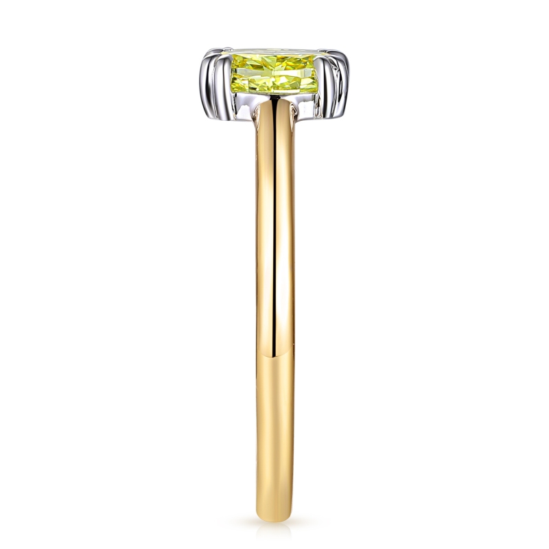 Pierścionek z żółtym diamentem laboratoryjnym (R96118 1,07ct YW LGDY): 14 - zdjęcie: 4