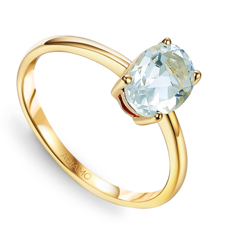 Komplet biżuterii z akwamarynami (E43062YAQ+P43062YAQ+R43062YAQ) - zdjęcie: 2