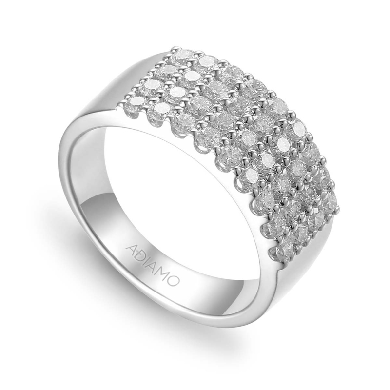 Pierścionek z diamentami (R76788 W): 15 - zdjęcie: 1