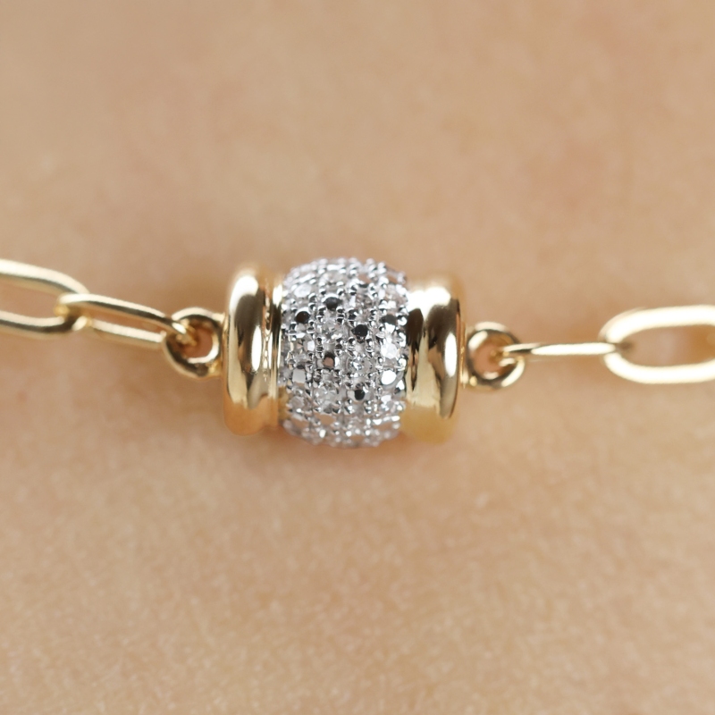 Bransoletka z diamentami (B09907 Y) - zdjęcie: 3