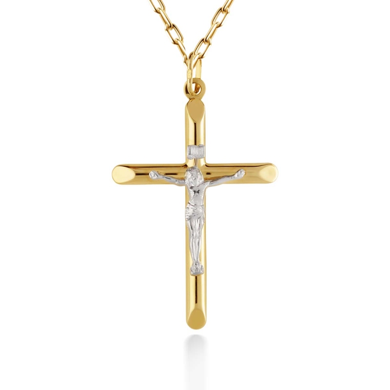 Zawieszka złota krzyżyk (P2212 YW) - zdjęcie: 1