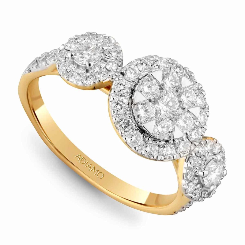 Pierścionek z diamentami (R86965 Y): 8 - zdjęcie: 1