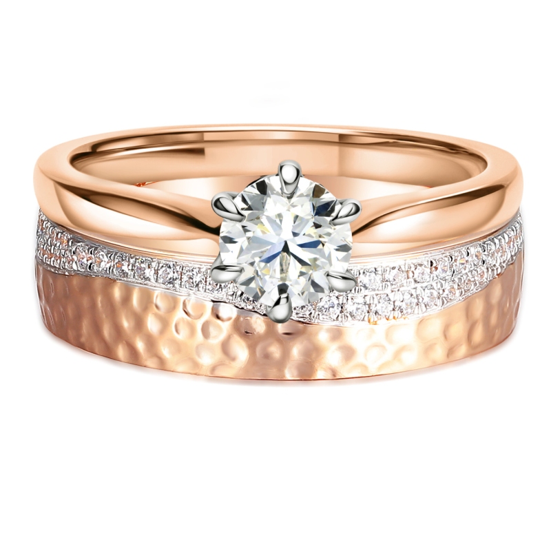 Obrączka z diamentami, 5 mm (O-R99874 WR): 8 - zdjęcie: 4