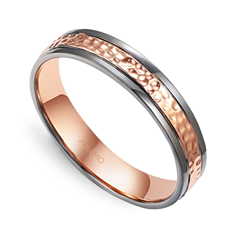 Obrączka różowe złoto, 4 mm. (O-R99897 R): 18 - zdjęcie: 1
