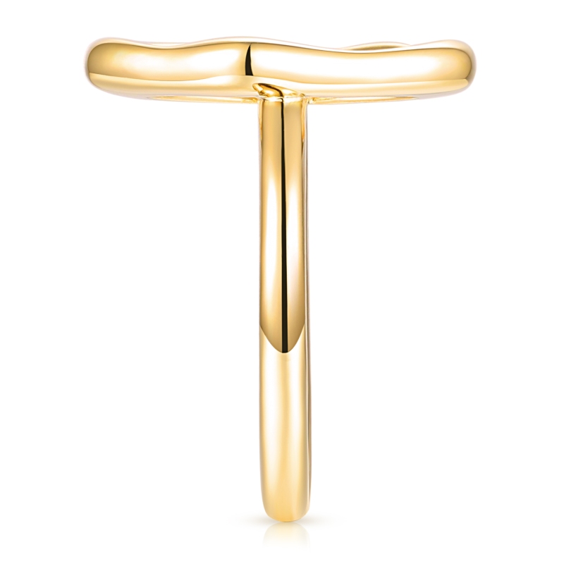 Pierścionek srebrny pozłacany z masą perłową (R100867 Y WMP 925): 13 - zdjęcie: 4