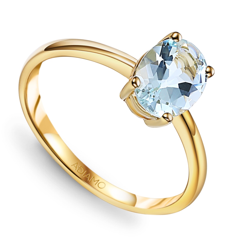 Pierścionek z akwamarynem - zdjęcie: 1