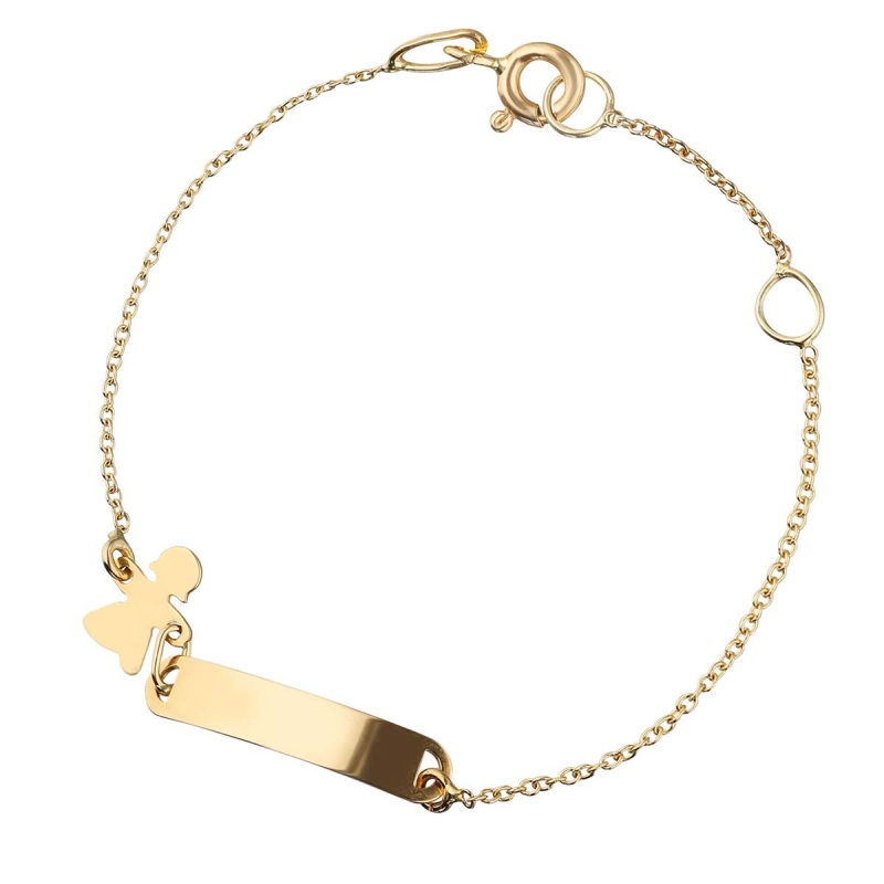 Bransoletka złota z blaszką - zdjęcie: 1