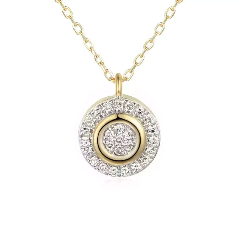 Komplet biżuterii z diamentami (Zestaw N08916+E71726) - zdjęcie: 3