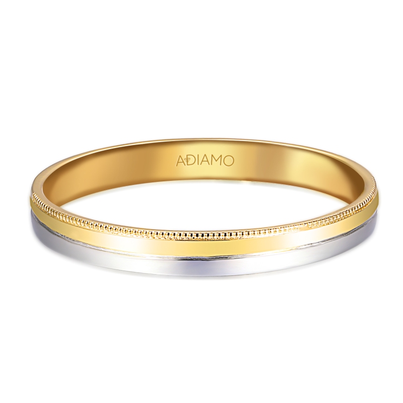 Obrączka dwukolorowe złoto, 3 mm (O-R99871 YW): 18 - zdjęcie: 3