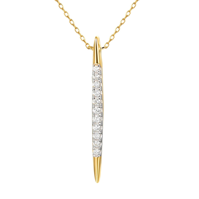 Naszyjnik z diamentami (N12719 Y C) - zdjęcie: 1