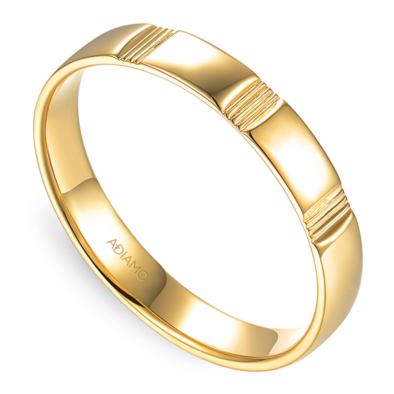 Obrączka żółte złoto, 3,7 mm (O-R99903 Y): 18 - zdjęcie: 1