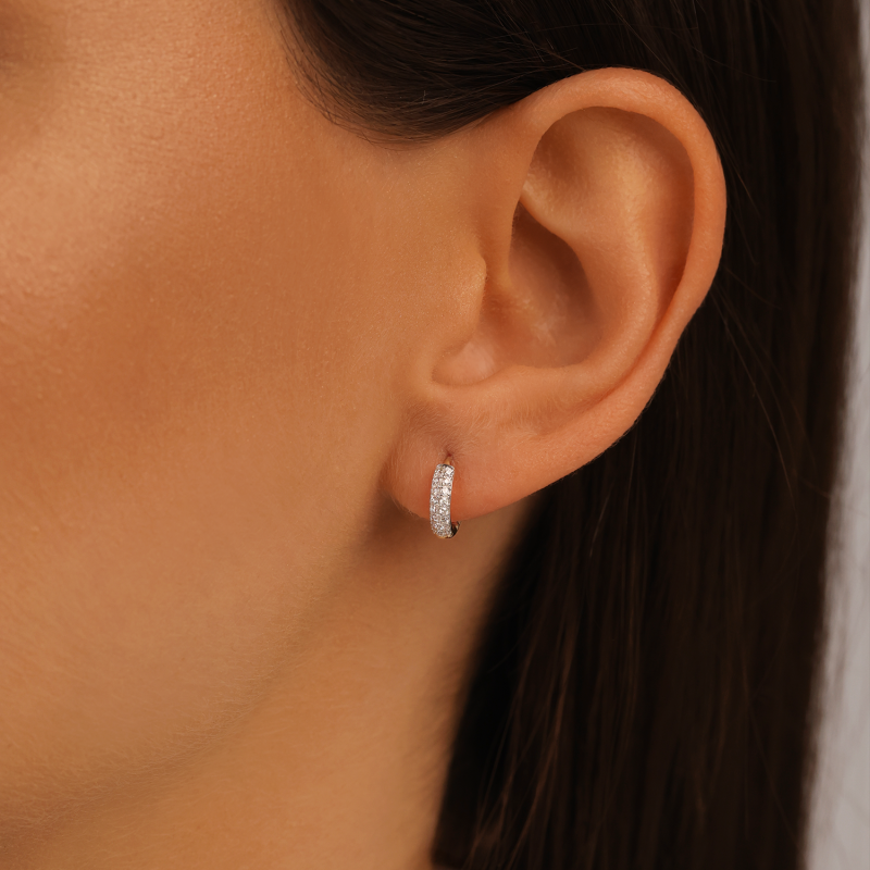 Kolczyki z diamentami (E85824 Y A) - zdjęcie: 2