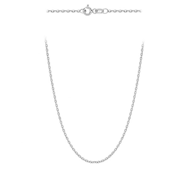 Łańcuszek z białego złota - splot rolo - 50 cm (N11051 W) - zdjęcie: 1